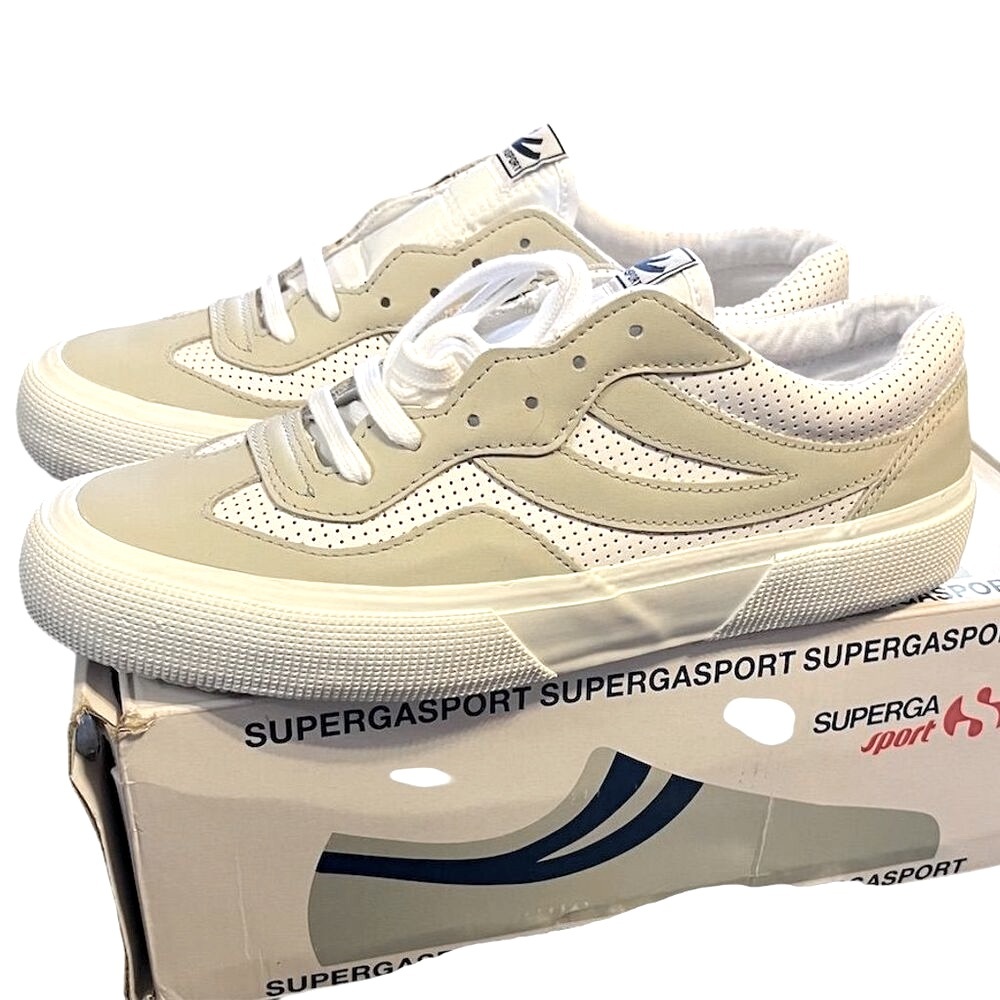 Superga 2941 Revolley Leather Perforated Swallowtail Sneakers Women’s 10 Shoes